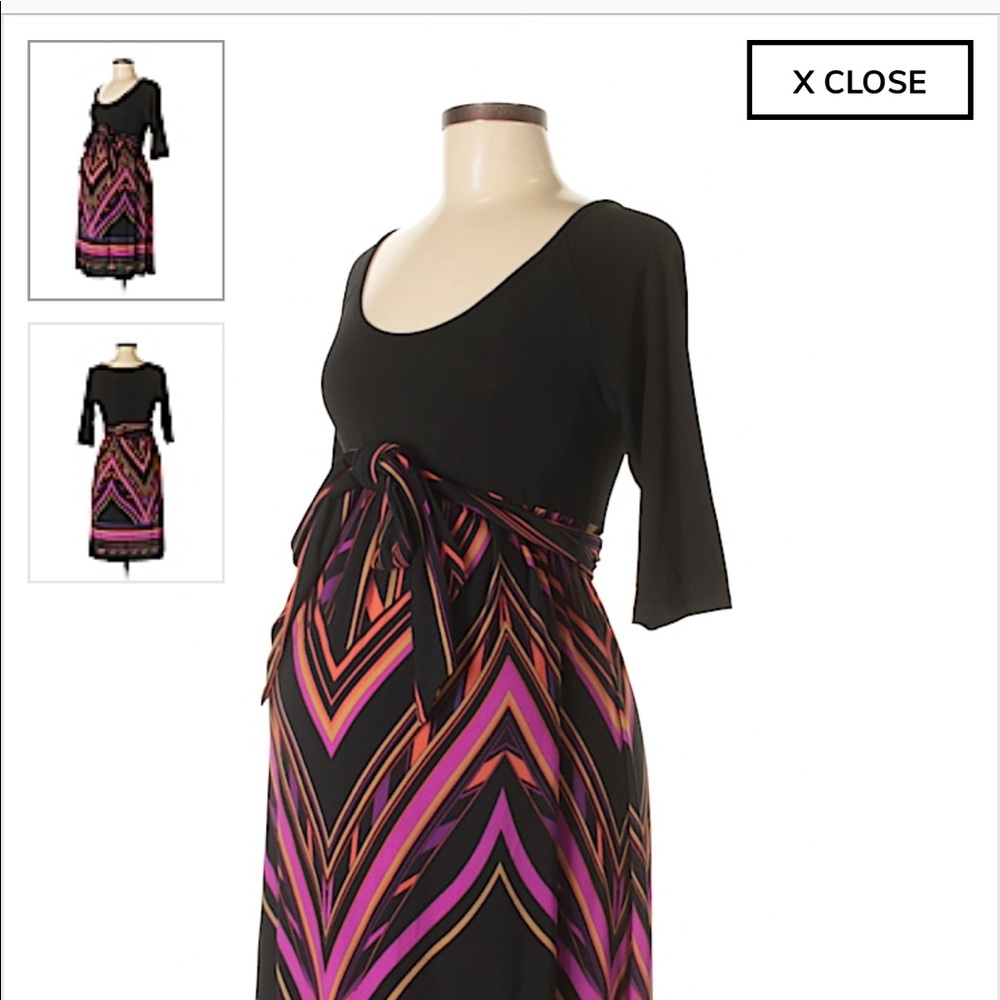 Maternal America wide neck dress